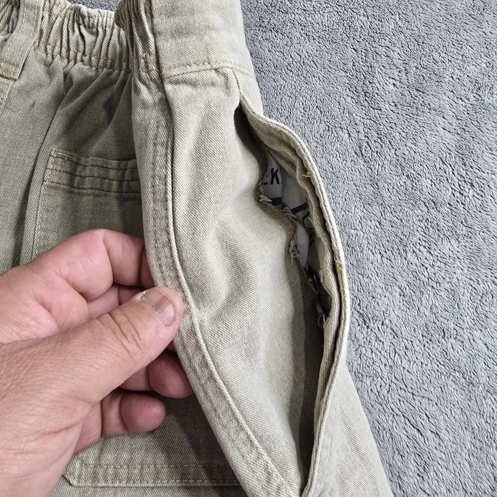 Vintage Greg Noll Oceanwear Shorts Mens XL Brown Logo Stretch 6.5